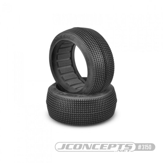 JCO3150-02 - JConcepts Blockers - 8th Scale Buggy Tire - Green / Super Soft Compound