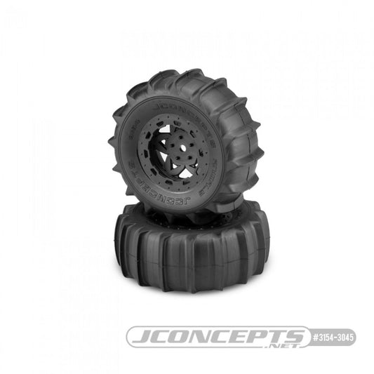 JCO3154-3045 - JConcepts Animal SCT Tire pre-mounted on Tremor Wheel - Yellow Compound