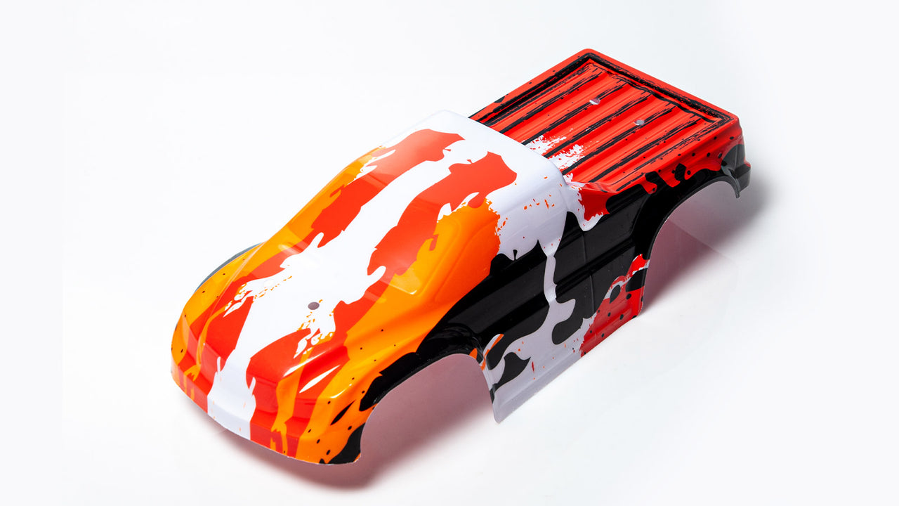 122306 - ANTIX by LRP S10 Blast MT - Karosserie koloriert orange/schwarz/weiss HD