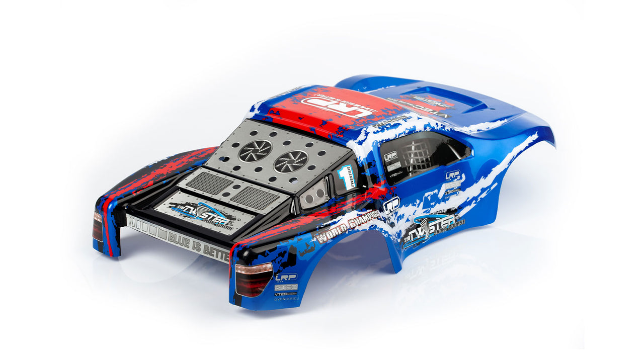 124107 - LRP S10 Twister SC - Karosserie lackiert blau/rot HD