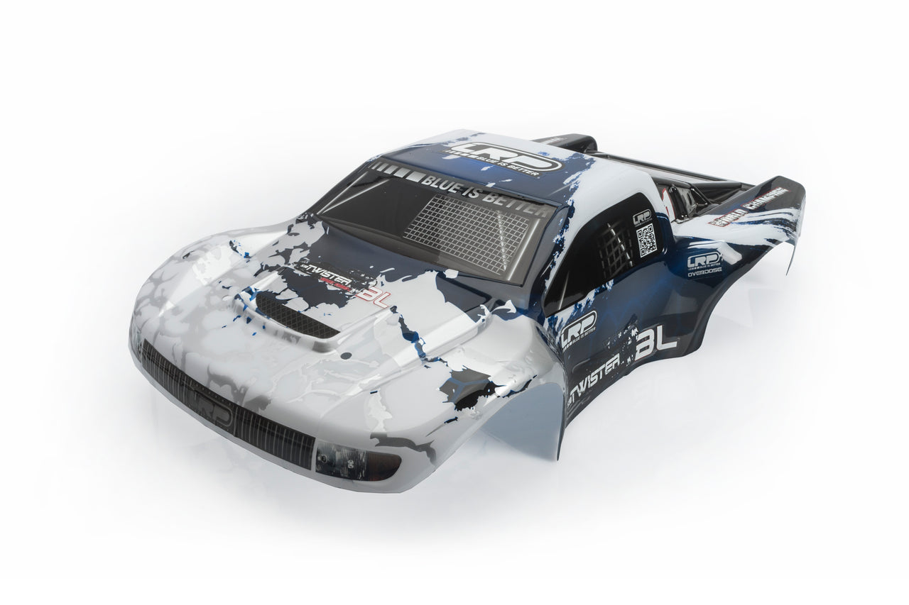 124145 - LRP S10 Twister SC BL - Karosserie lackiert blau/weiß HD