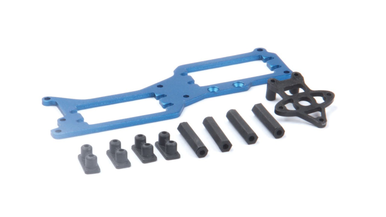 133016 - LRP S8 Rebel BX - Aluminium Servo-Einbauplatte und Stützen