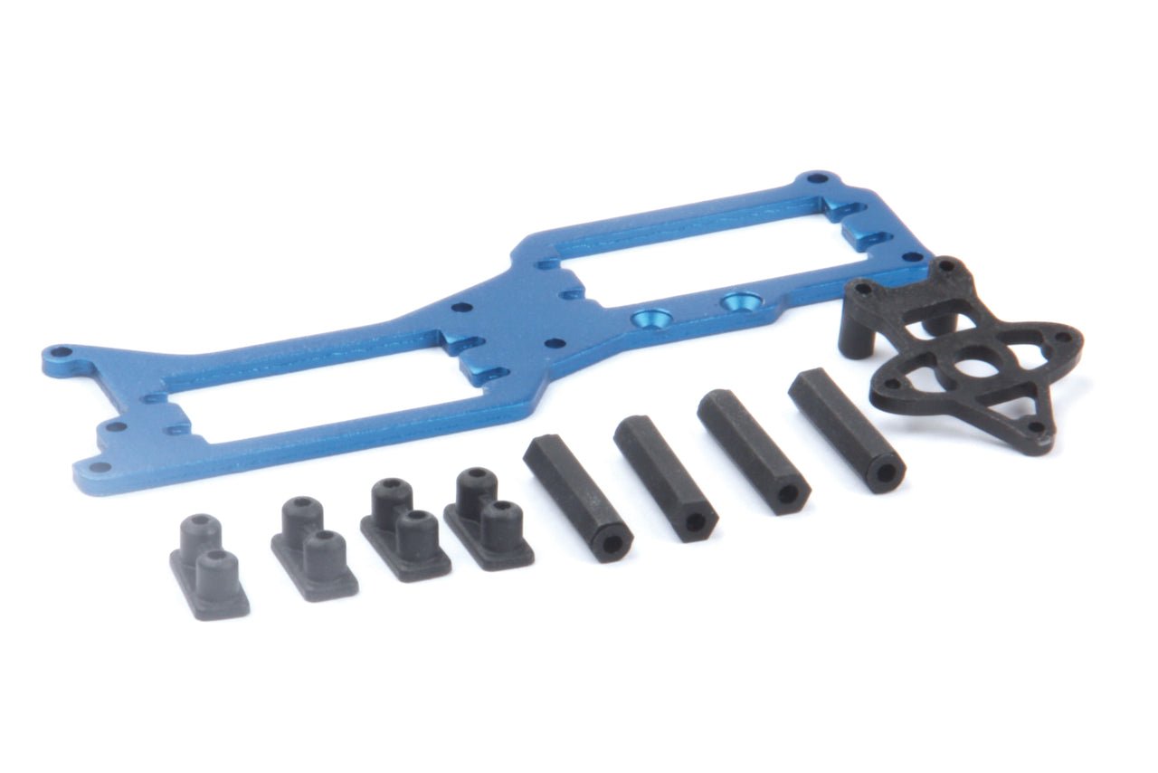 133016 - LRP S8 Rebel BX - Aluminium Servo-Einbauplatte und Stützen