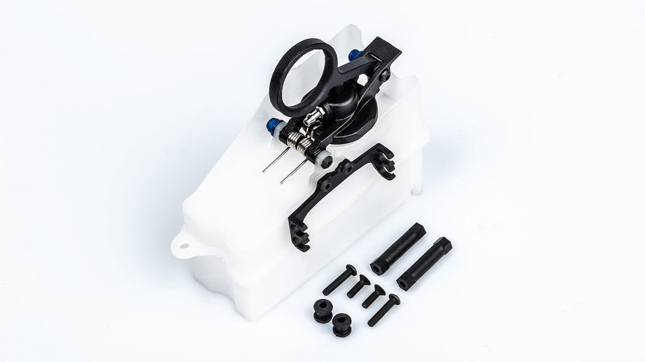 134015 - LRP S8 Rebel BX | TX - Kraftstoff-Tank inkl. Halter und Spritzschutz