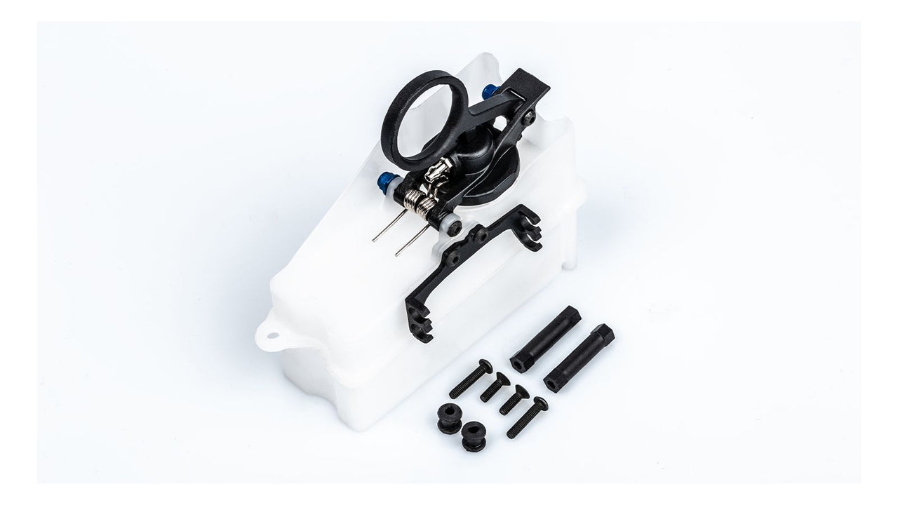 134015 - LRP S8 Rebel BX | TX - Kraftstoff-Tank inkl. Halter und Spritzschutz