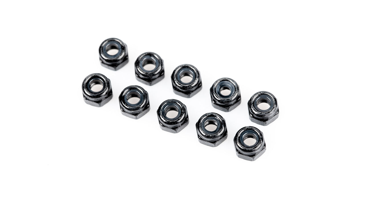 134091 - LRP M3 Stoppmutter, schwarz (10 Stk.)