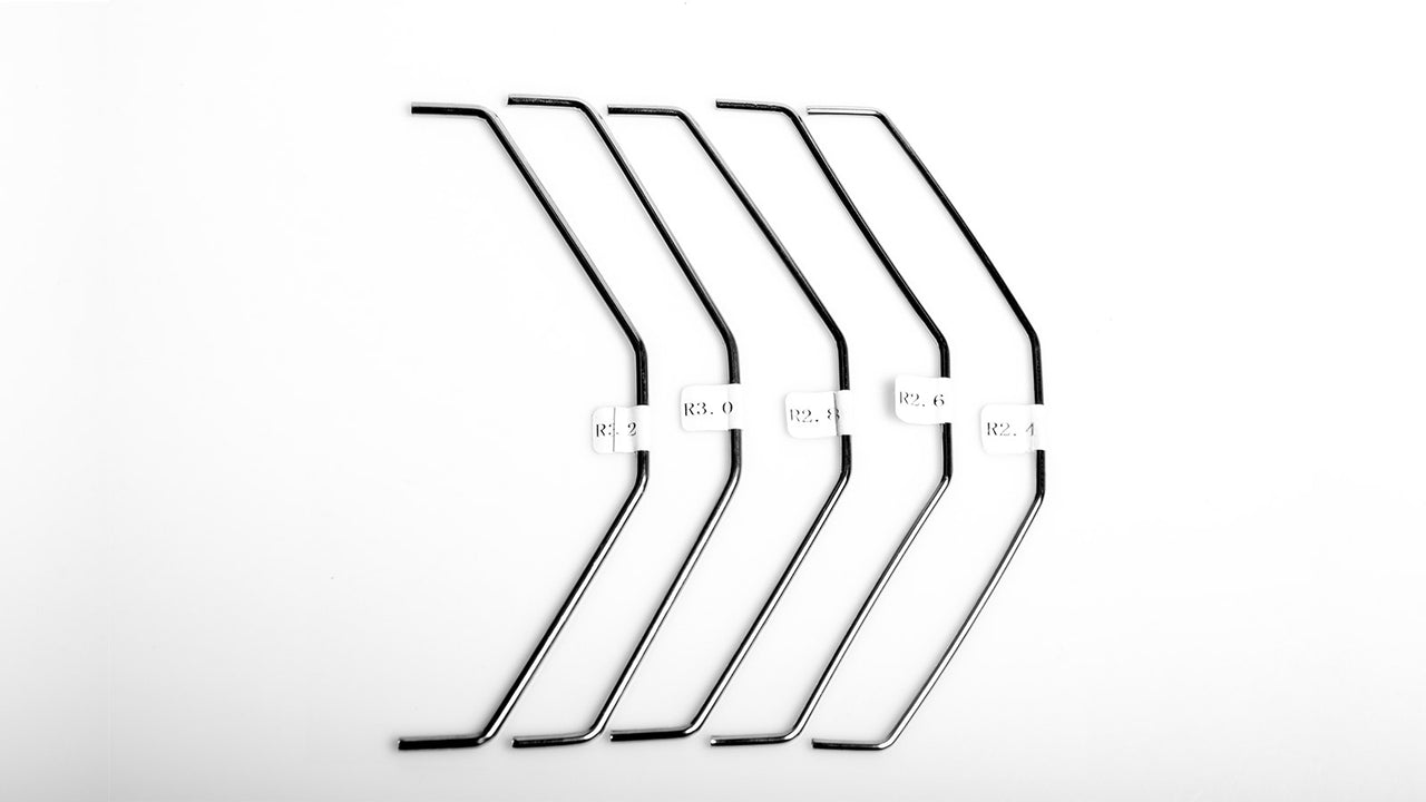 134163 - LRP S8 Rebel - Stabilisatoren Satz hinten (2.4 / 2.6 / 2.8 / 3.0 / 3.2mm)