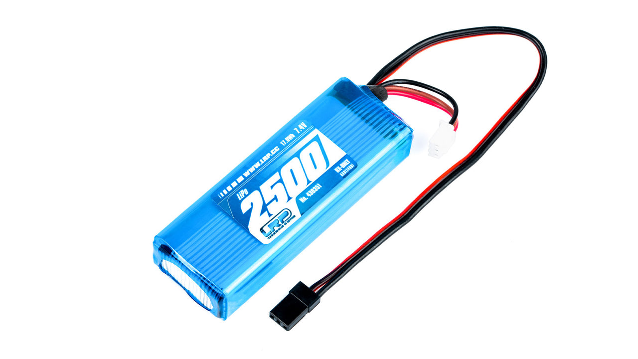 430351 - LRP LiPo 2500 RX-Pack 2/3A Straight 7.4V / TX Futaba T7/T10PX