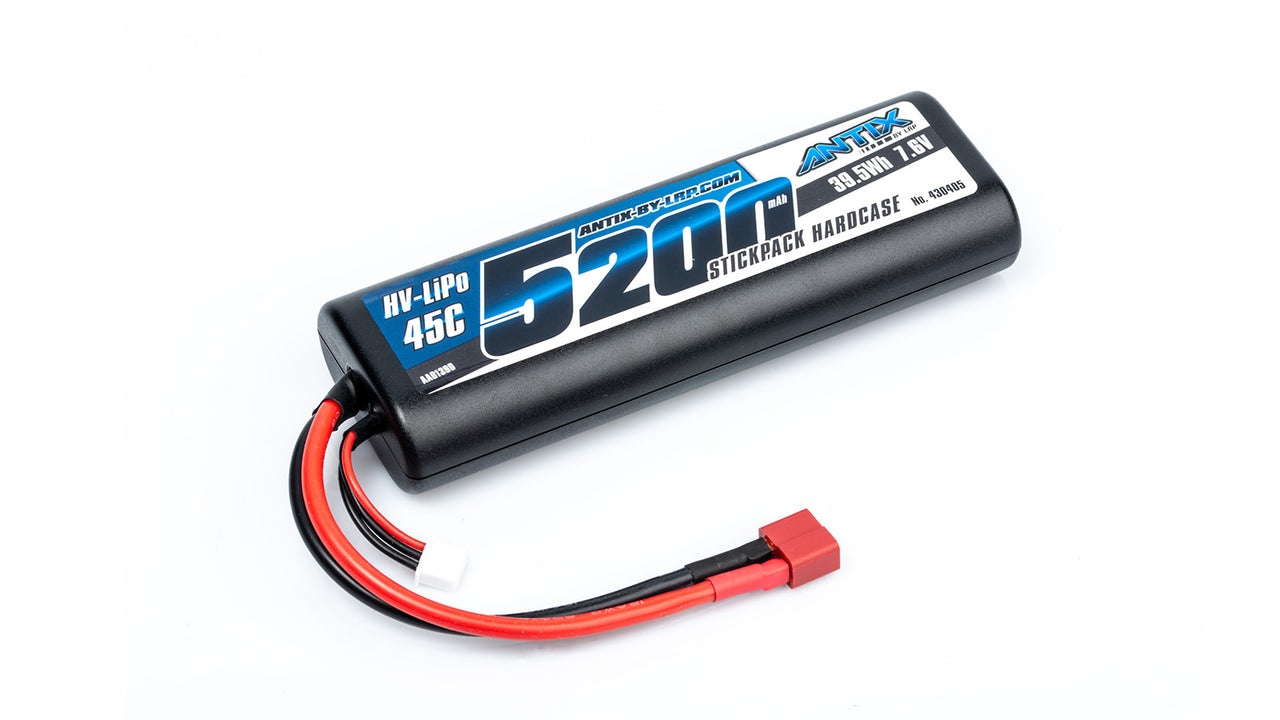 430405 - ANTIX by LRP 5200 GRAPHENE - 7.6V LiHV - 45C LiPo Car Stickpack Hardcase