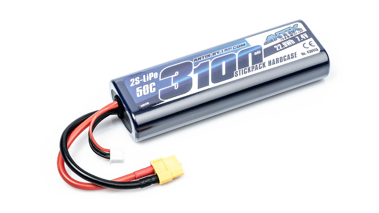 430413XT60 - ANTIX by LRP 3100 - 7.4V - 50C LiPo Car Stickpack Hardcase - XT60-Plug