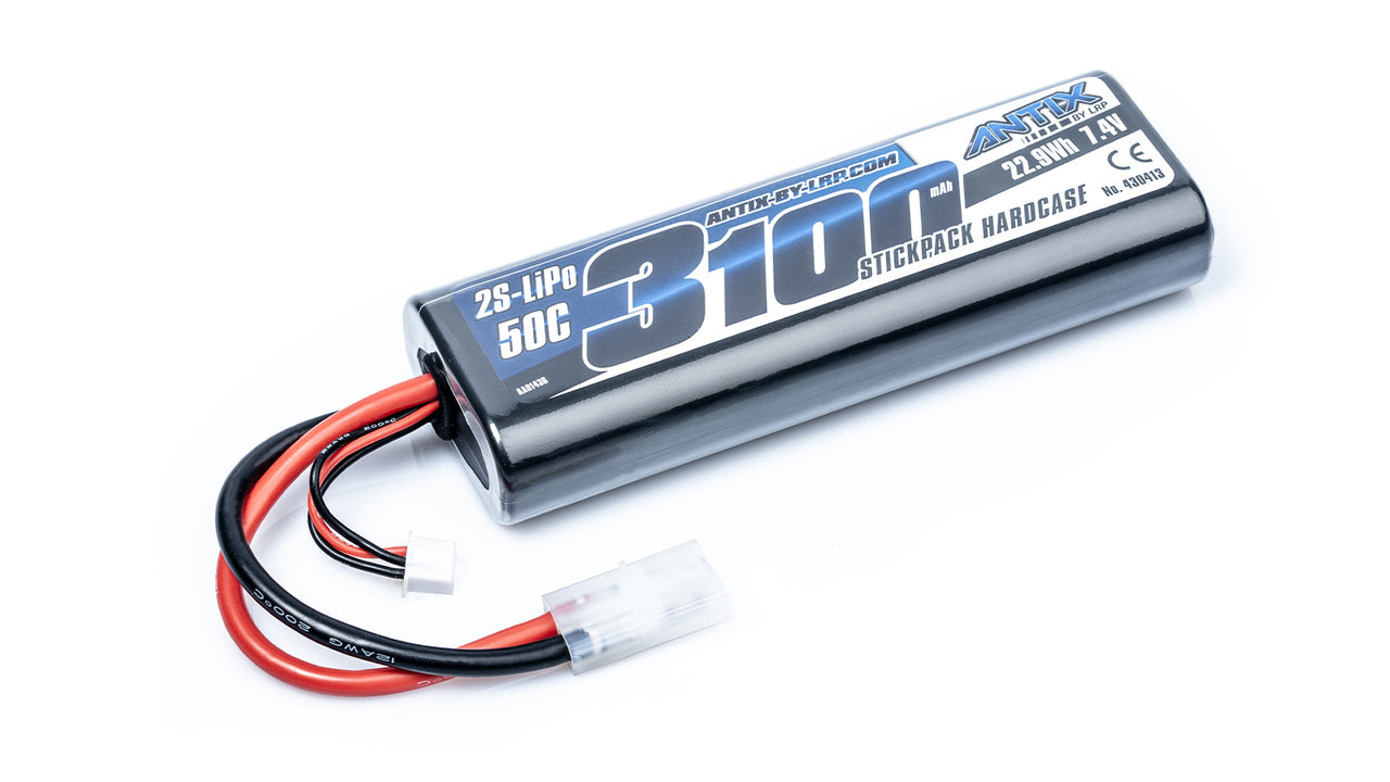 430413 - ANTIX by LRP 3100 - 7.4V - 50C LiPo Car Stickpack Hardcase - Tamiya-Plug