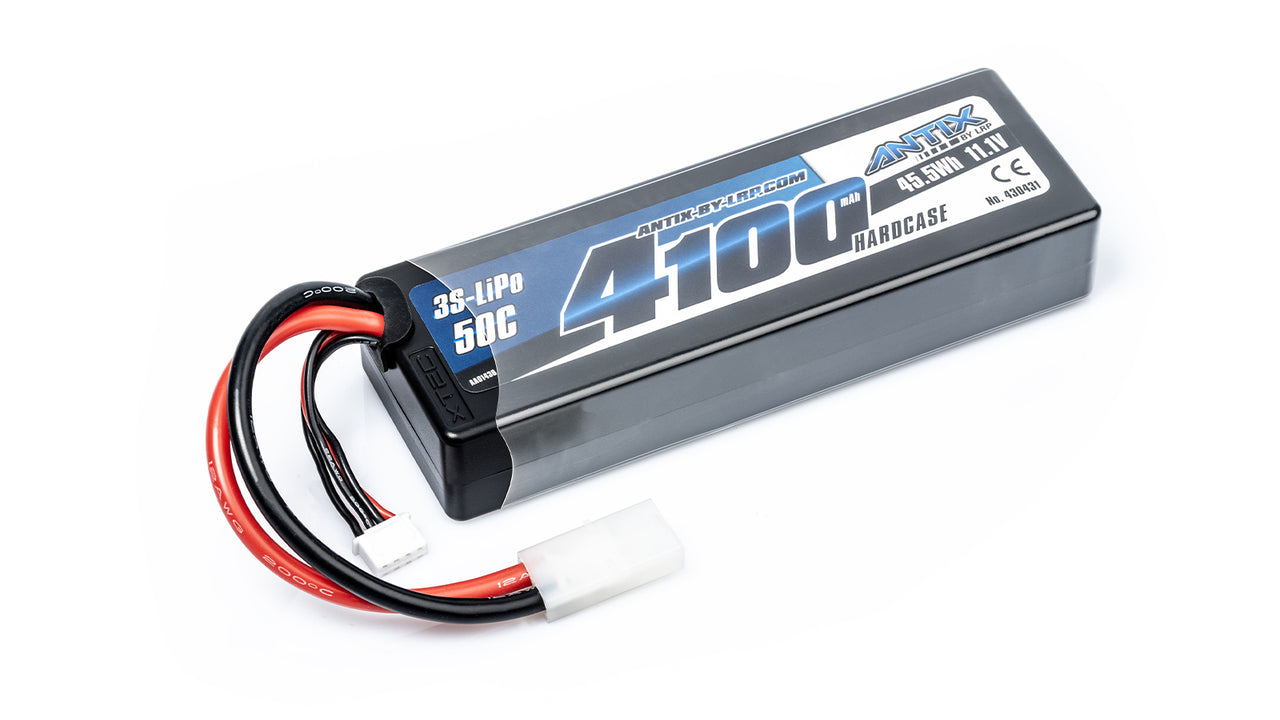 430431 - ANTIX by LRP 4100 - 11.1V - 50C LiPo Car Hardcase - Tamiya-Plug