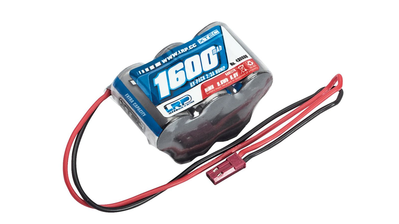 430600 - LRP XTEC RX-Pack Hump 2/3A NiMH - BEC - 6.0V - 1600mAh