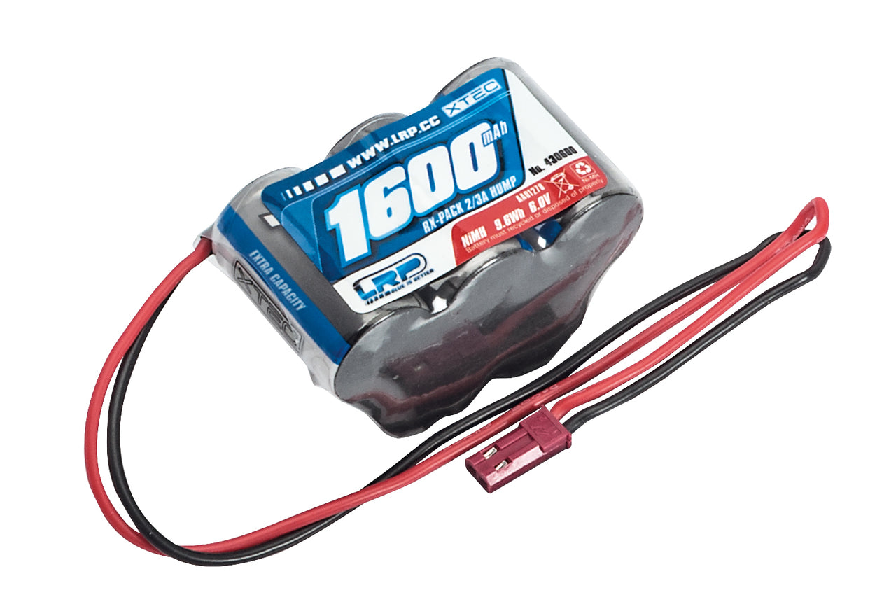 430600 - LRP XTEC RX-Pack Hump 2/3A NiMH - BEC - 6.0V - 1600mAh