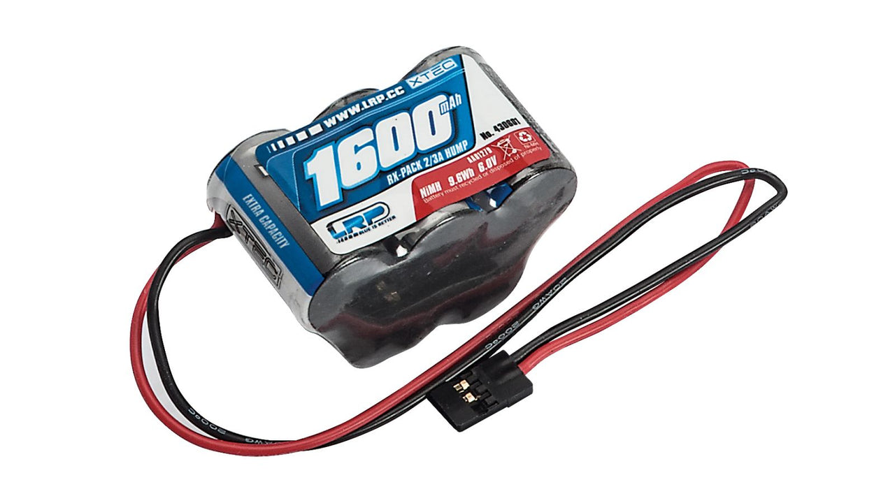 430601 - LRP XTEC RX-Pack Hump 2/3A NiMH - JR - 6.0V - 1600mAh