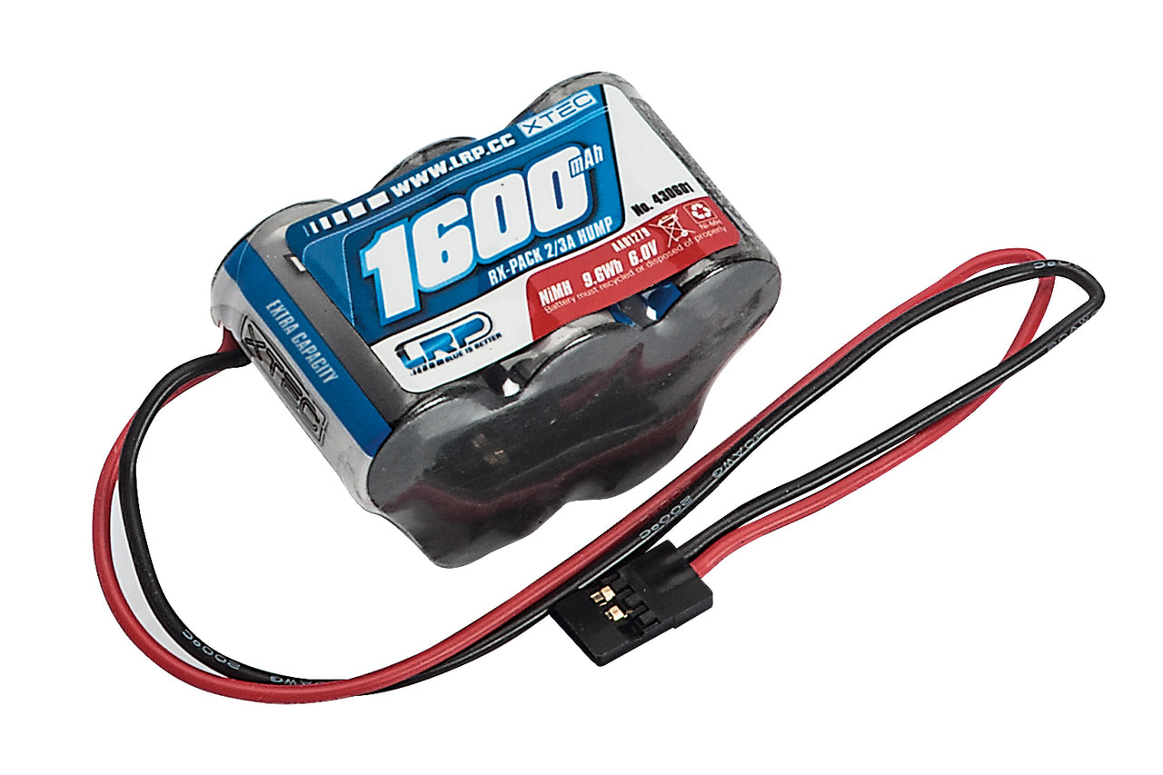 430601 - LRP XTEC RX-Pack Hump 2/3A NiMH - JR - 6.0V - 1600mAh