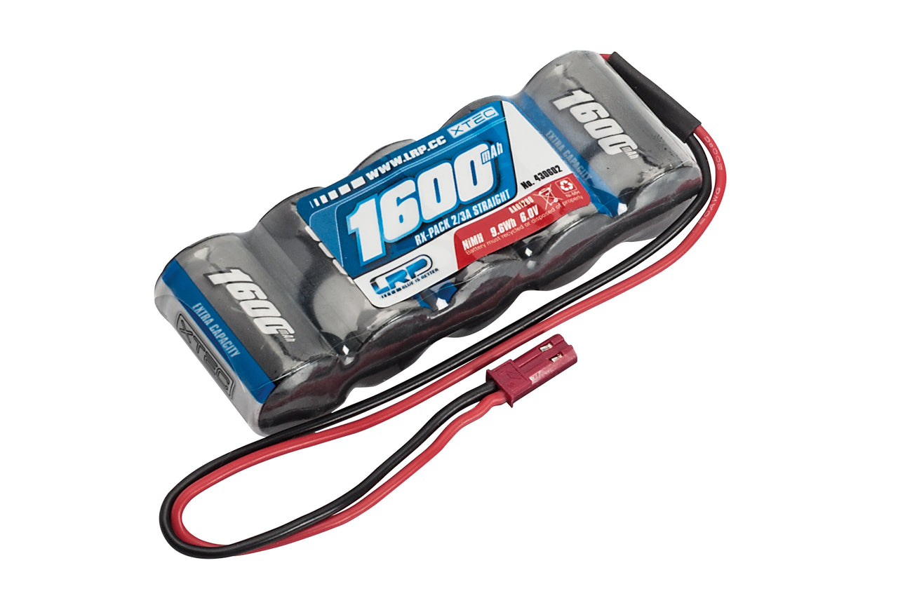 430602 - LRP XTEC RX-Pack Straight 2/3A NiMH - BEC - 6.0V - 1600mAh