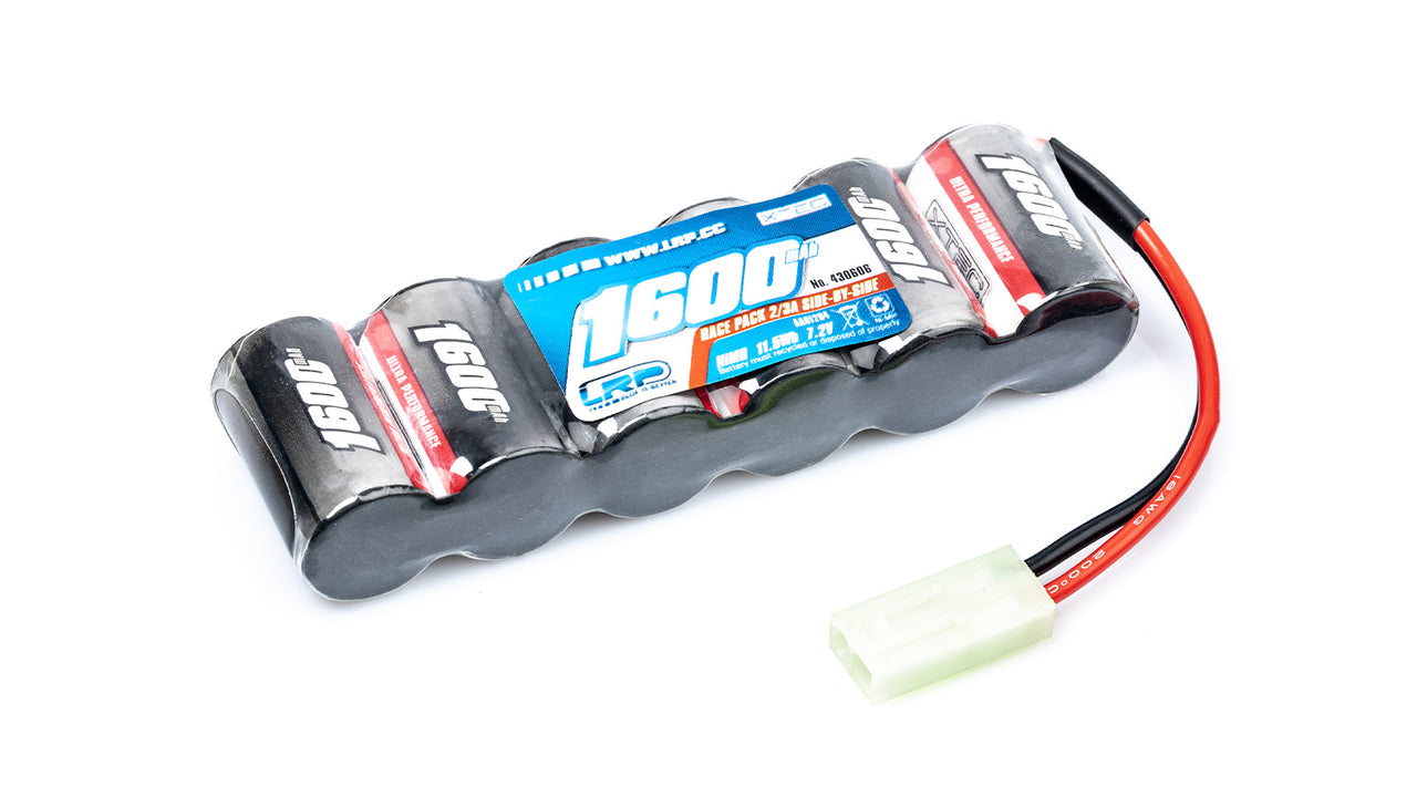 430606 - LRP XTEC Race Pack Side-by-Side 2/3A NiMH - Mini-Tamiya - 7.2V - 1600mAh