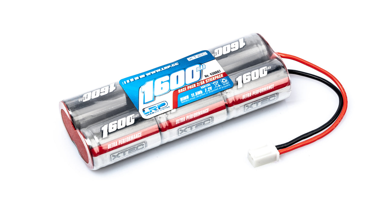 430607 - LRP XTEC Race Pack Stick 2/3A NiMH - Micro - 7.2V - 1600mAh