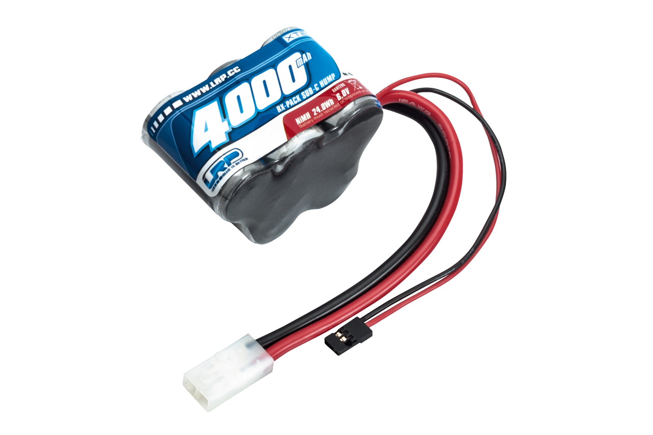 430608 - LRP XTEC 1/5 RX-Pack Hump SubC NiMH - Tamiya/JR - 6.0V - 4000mAh