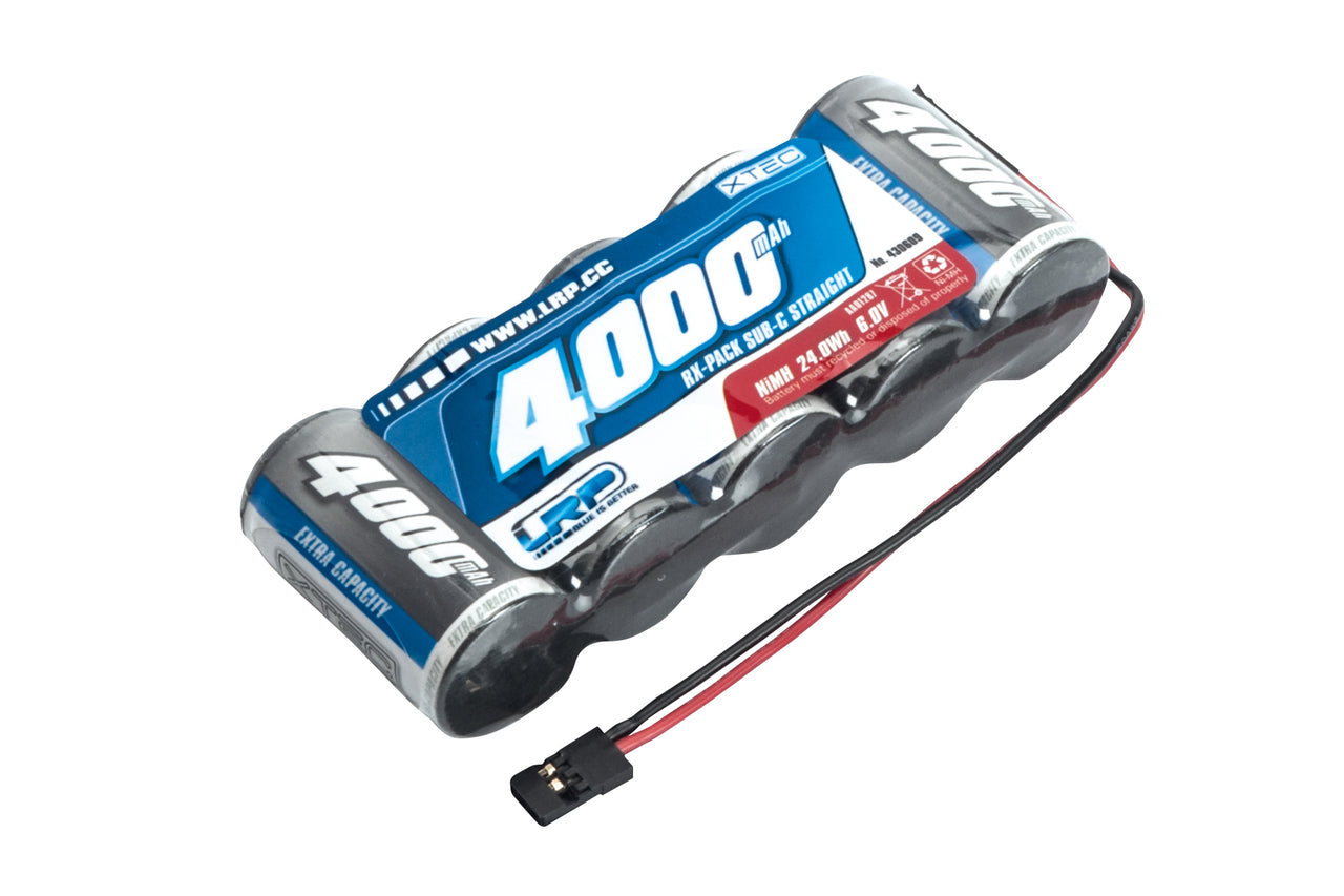 430609 - LRP XTEC 1/5 RX-Pack Straight SubC NiMH - JR - 6.0V - 4000mAh