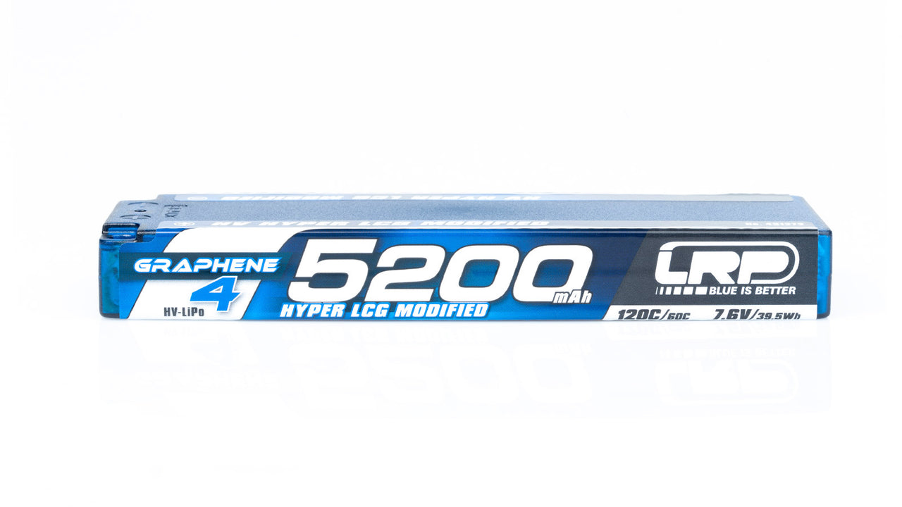 431272 - LRP HV Hyper LCG Modified GRAPHENE-4 5200mAh Hardcase Akku - 7.6V LiPo - 120C/60C