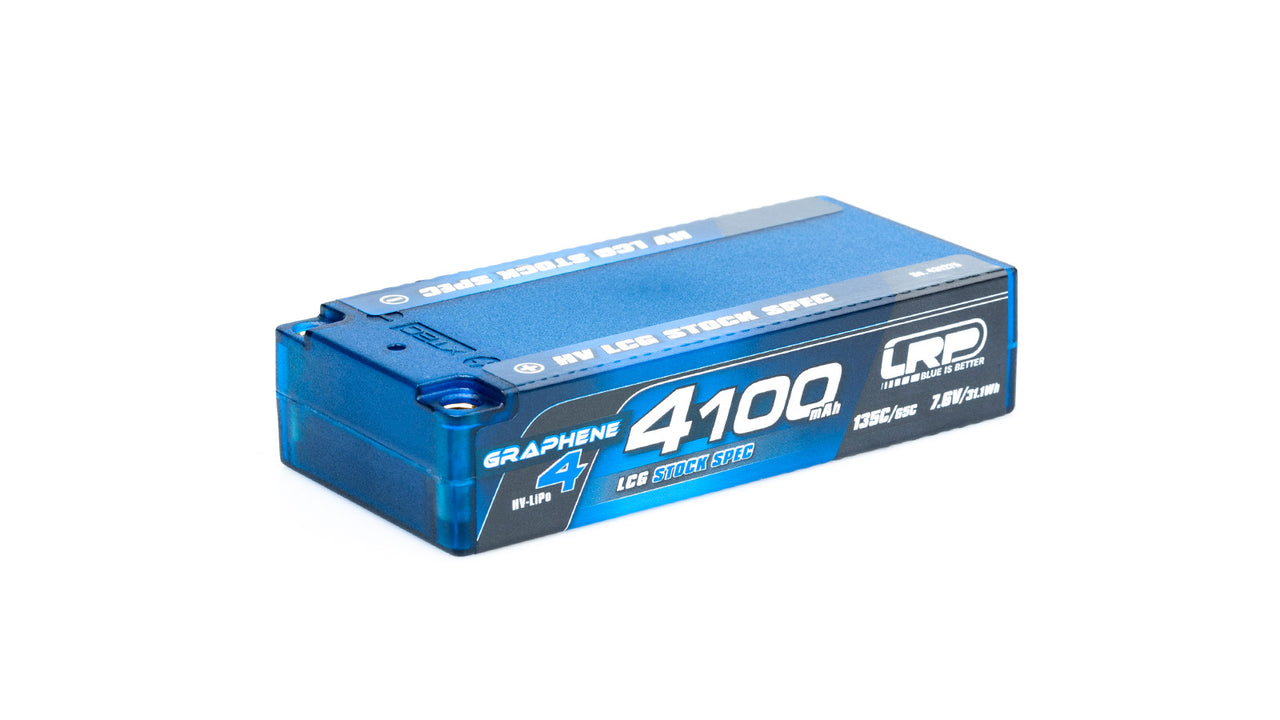 431275 - LRP HV LCG Stock Spec Shorty GRAPHENE-4 4100mAh Hardcase Akku - 7.6V LiPo - 135C/65C
