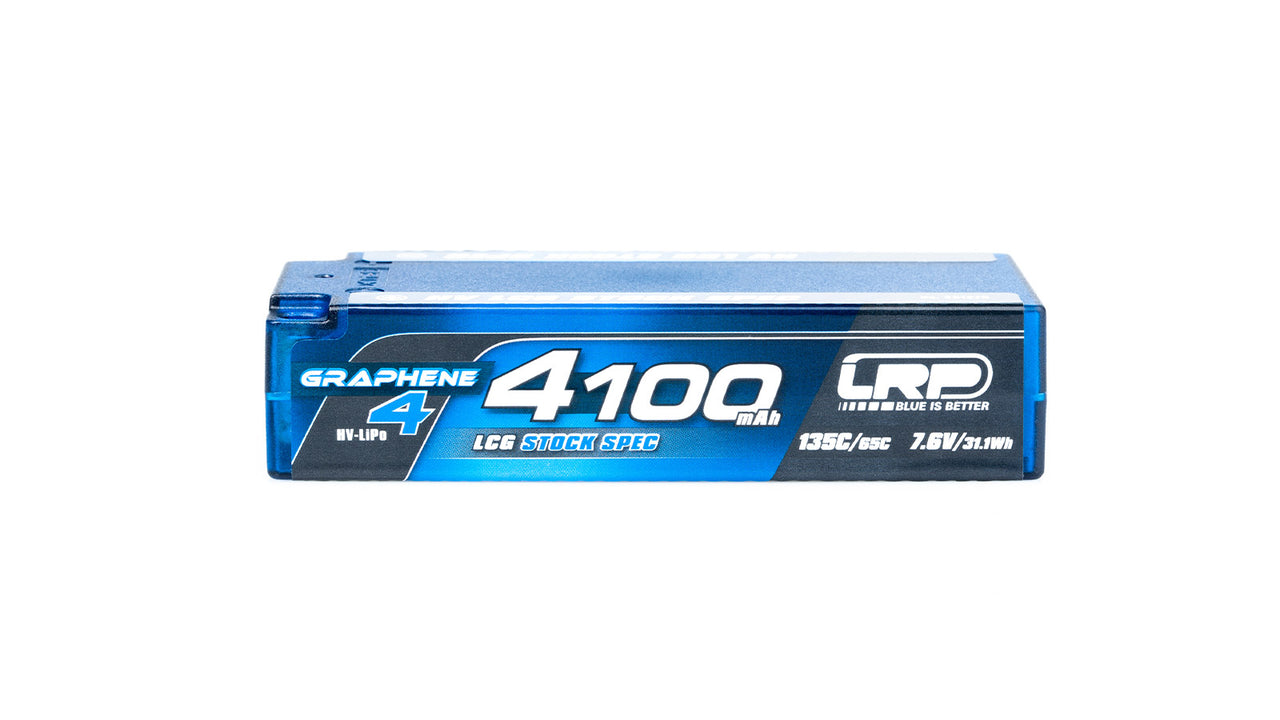 431275 - LRP HV LCG Stock Spec Shorty GRAPHENE-4 4100mAh Hardcase Akku - 7.6V LiPo - 135C/65C