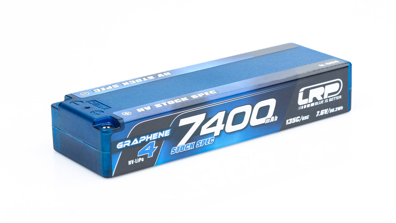 431276 - LRP HV Stock Spec GRAPHENE-4 7400mAh Hardcase Akku - 7.6V LiPo - 135C/65C