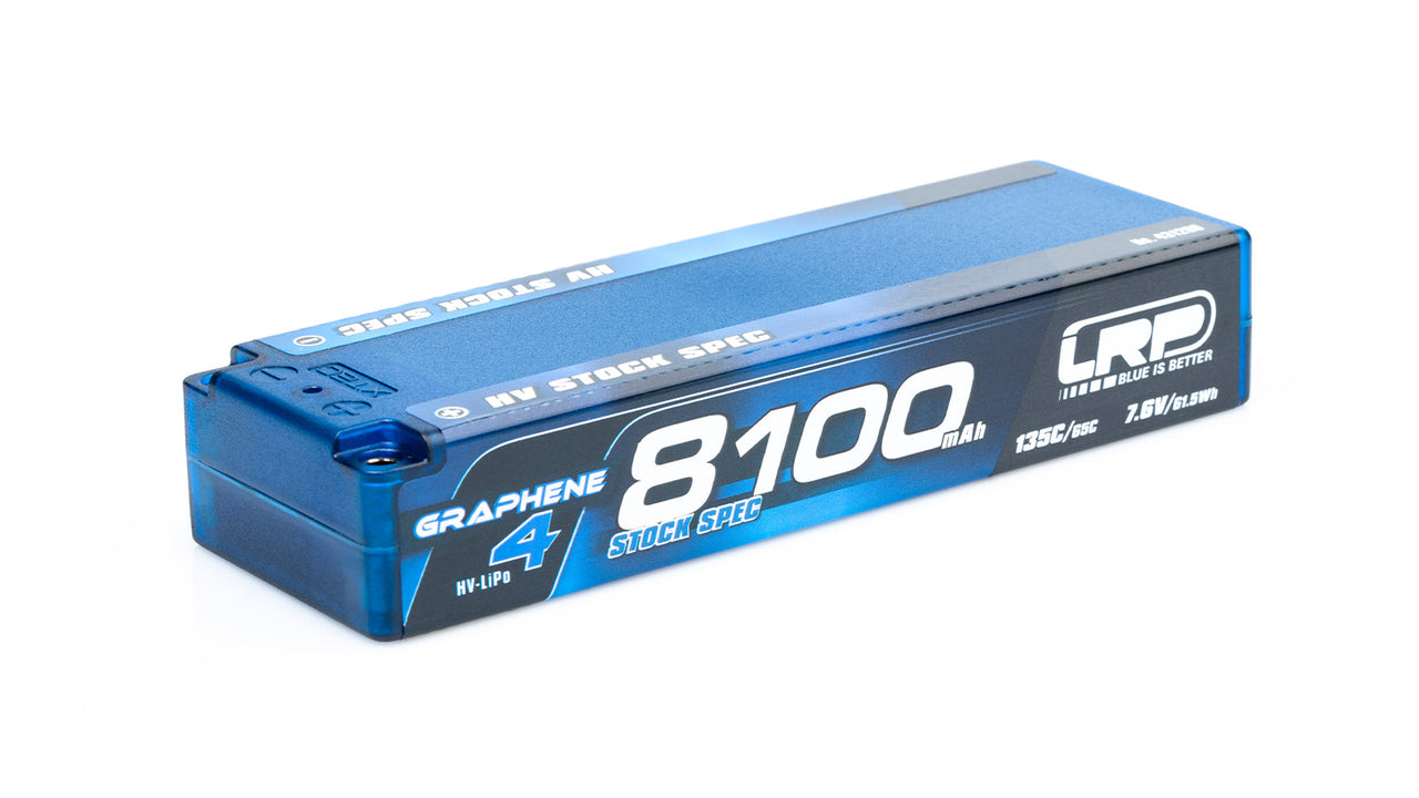 431280 - LRP HV Stock Spec GRAPHENE-4 8100mAh Hardcase Akku - 7.6V LiPo - 135C/65C