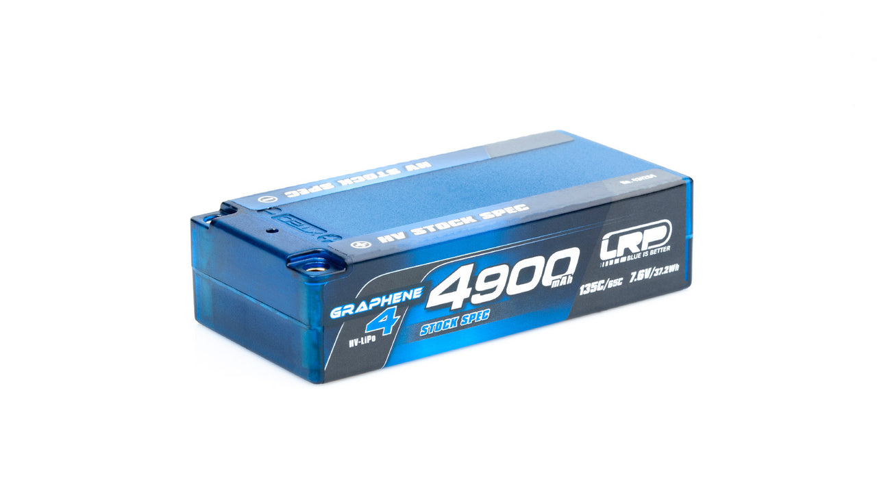 431284 - LRP HV Stock Spec Shorty GRAPHENE-4 4900mAh Hardcase Akku - 7.6V LiPo - 135C/65C