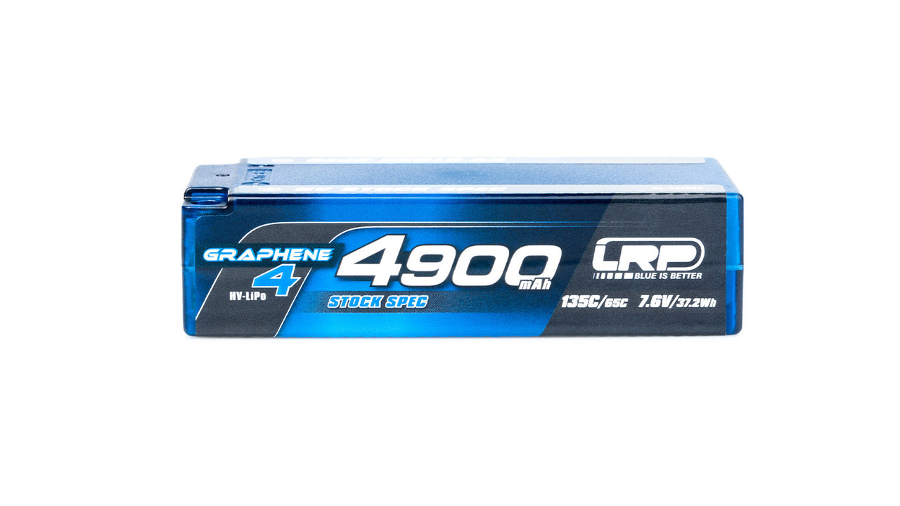 431284 - LRP HV Stock Spec Shorty GRAPHENE-4 4900mAh Hardcase Akku - 7.6V LiPo - 135C/65C