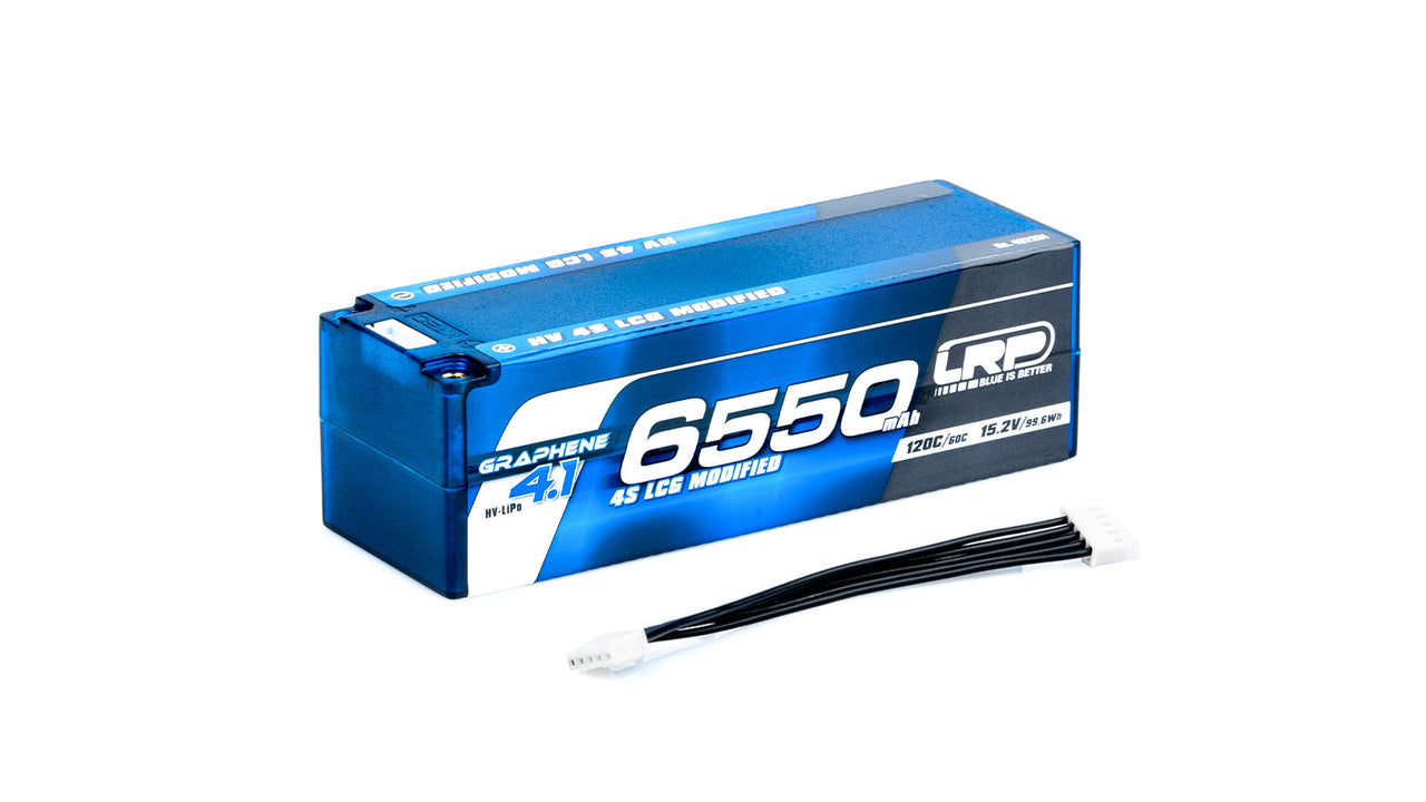 432251 - LRP HV 4S LCG Modified GRAPHENE-4.1 6550mAh Hardcase - 15.2V LiPo - 120C/60C