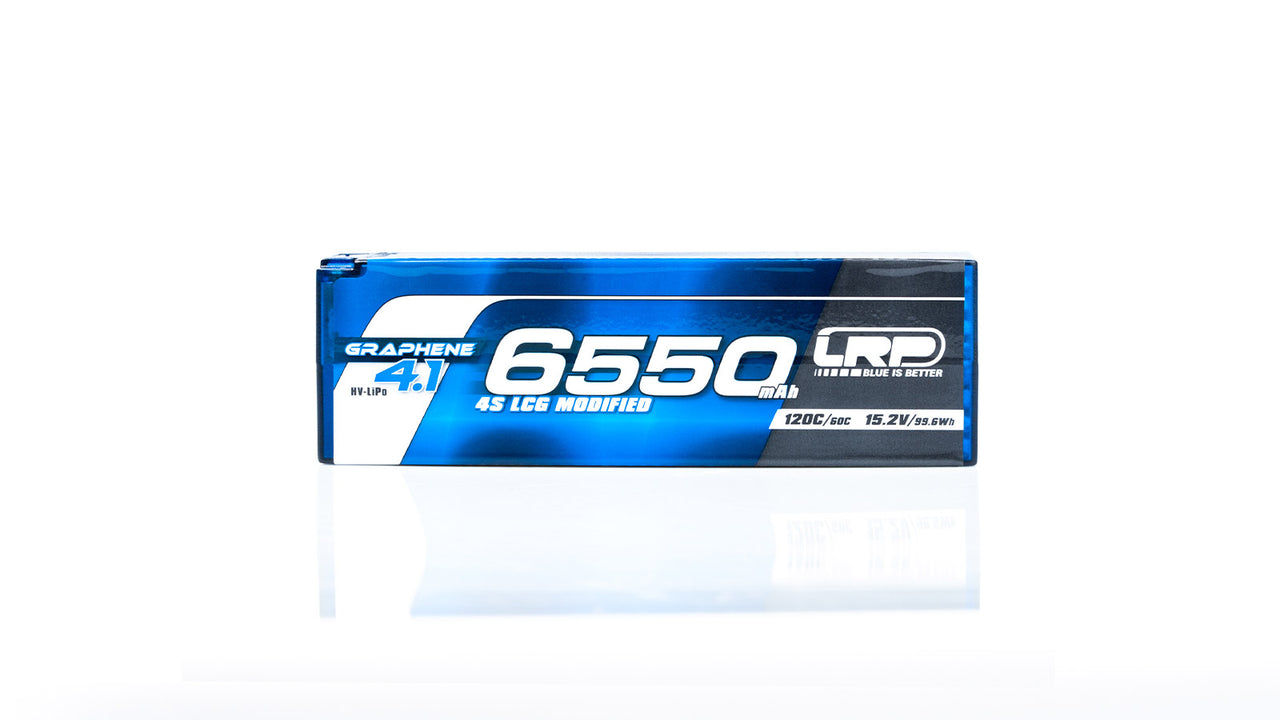 432251 - LRP HV 4S LCG Modified GRAPHENE-4.1 6550mAh Hardcase - 15.2V LiPo - 120C/60C