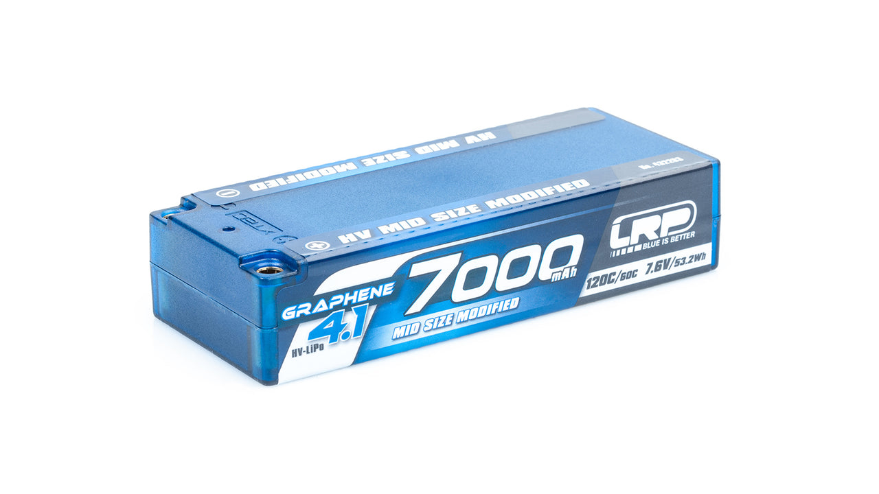 432263 - LRP HV Mid Size Modified GRAPHENE-4.1 7000mAh Hardcase Akku - 7.6V LiPo - 120C/60C