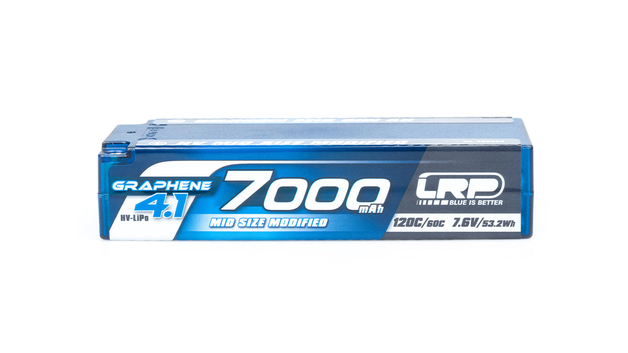 432263 - LRP HV Mid Size Modified GRAPHENE-4.1 7000mAh Hardcase Akku - 7.6V LiPo - 120C/60C