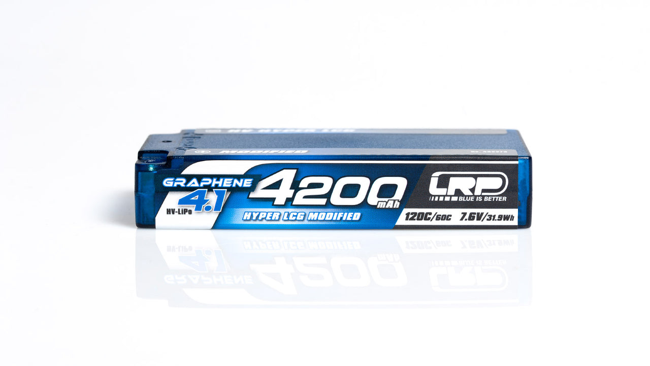 432273 - LRP HV Hyper LCG Modified Shorty GRAPHENE-4.1 4200mAh Hardcase - 7.6V LiPo - 120C/60C