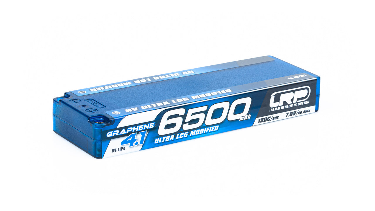 432282 - LRP HV Ultra LCG Modified GRAPHENE-4.1 6500mAh Hardcase - 7.6V LiPo - 120C/60C