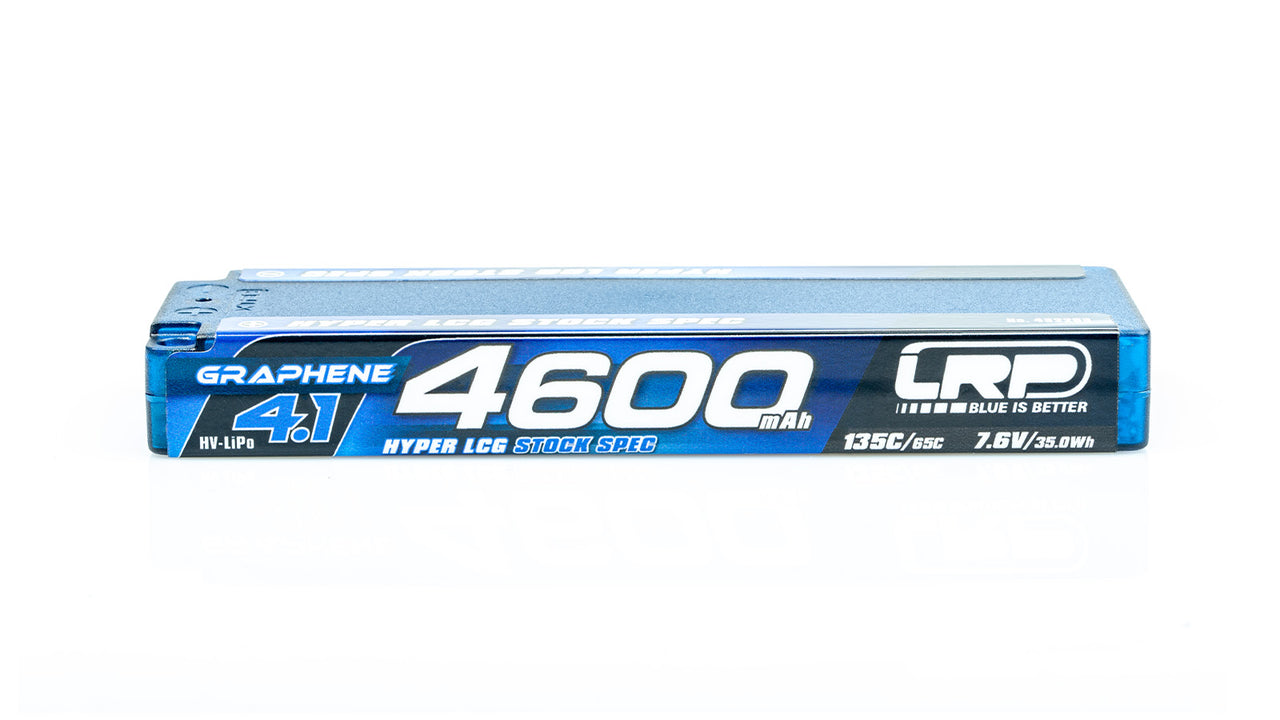 432283 - LRP HV Hyper LCG Stock Spec GRAPHENE-4.1 4600mAh Hardcase-Akku - 7,6 V LiPo - 135C/65C