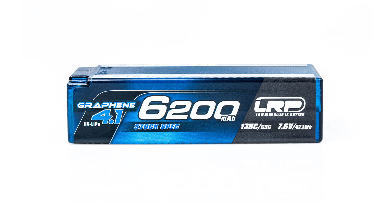 432285 - LRP HV Stock Spec Shorty GRAPHENE-4.1 6200mAh Hardcase - 7.6V LiPo - 135C/65C