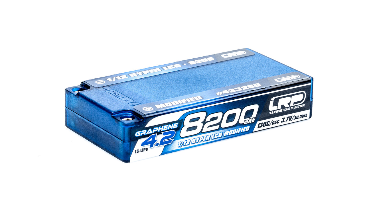 433266 - LRP 1/12 Hyper LCG Modified GRAPHENE-4.2 8200mAh Hardcase Akku - 3.7V - 130C/65C