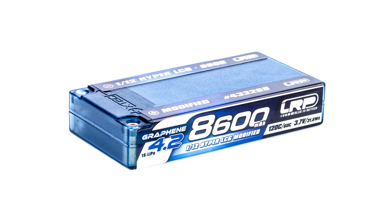433268 - LRP 1/12 Hyper LCG Modified GRAPHENE-4.2 8600mAh Hardcase Akku - 3.7V - 120C/60C