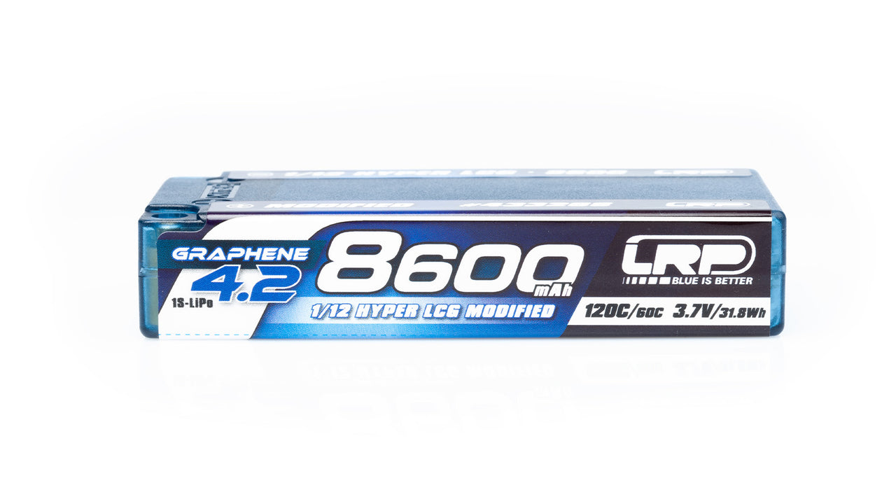 433268 - LRP 1/12 Hyper LCG Modified GRAPHENE-4.2 8600mAh Hardcase Akku - 3.7V - 120C/60C