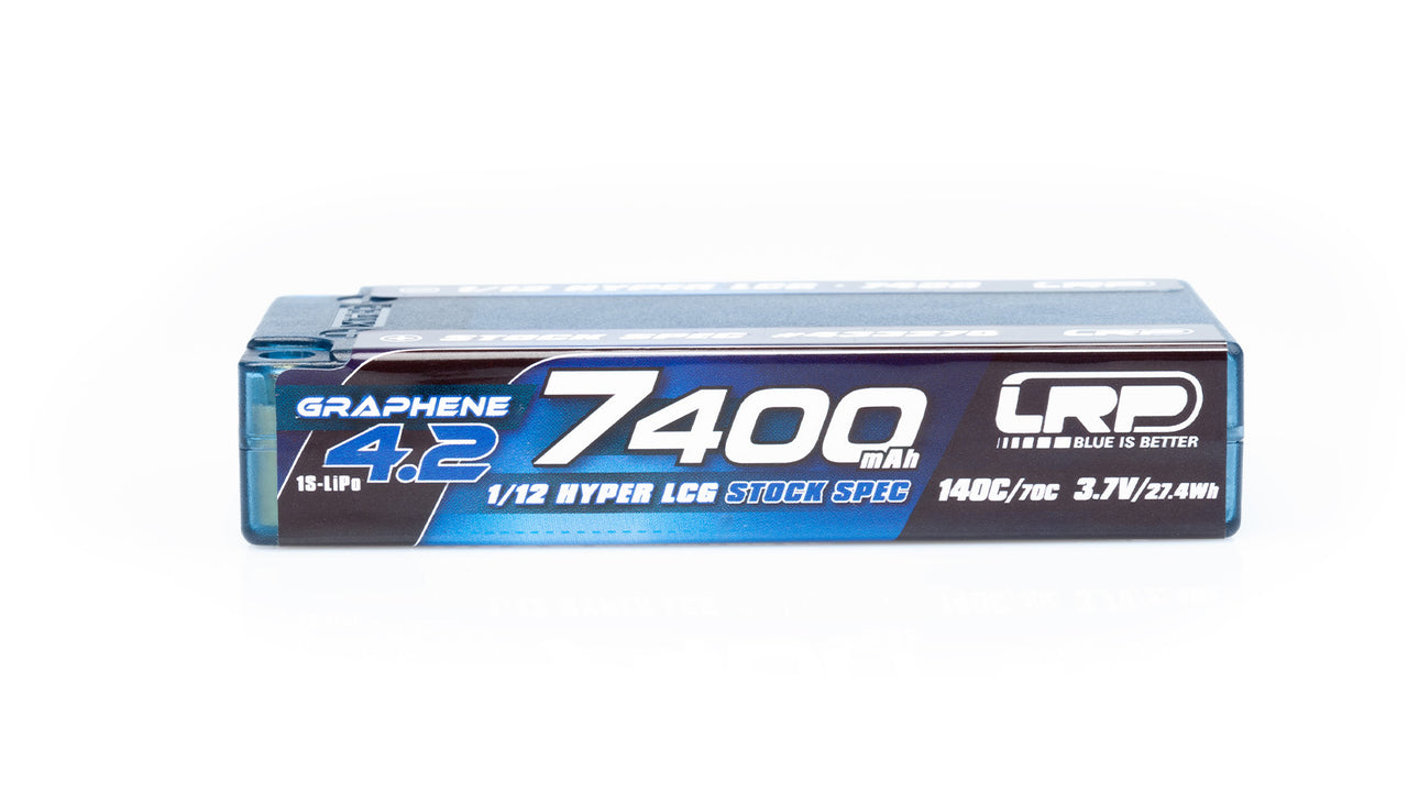 433270 - LRP 1/12 Hyper LCG StockSpec GRAPHENE-4.2 7400mAh Hardcase Akku - 3.7V - 140C/70C