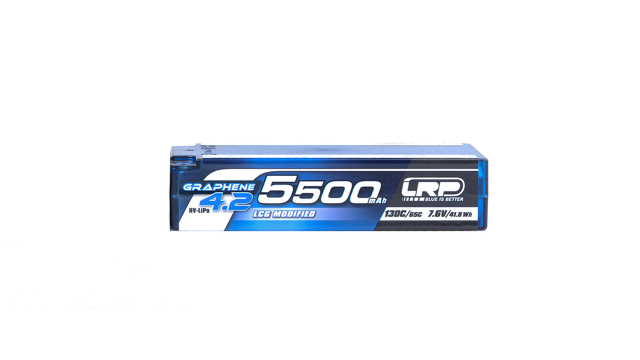 433286 - LRP HV LCG Modifizierter Shorty GRAPHENE-4.2 5500mAh Hardcase-Akku - 7,6 V LiPo - 130C/65C