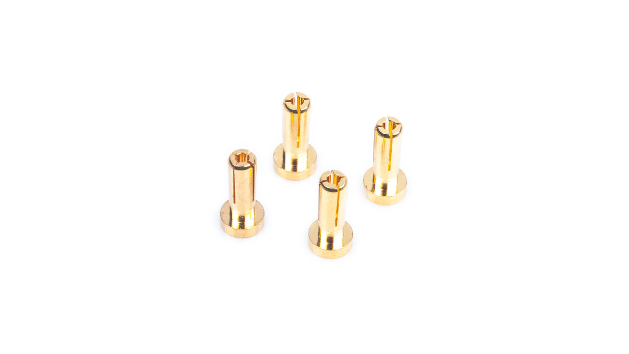 499300 - LRP WorksTeam - 4mm Gold Steckverbinder - 14mm lang (4 St.)
