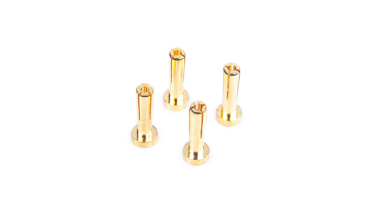 499301 - LRP WorksTeam - 4mm Gold Steckverbinder - 18mm lang (4 St.)