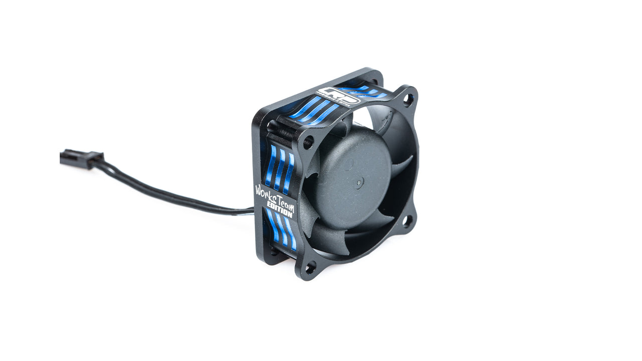501857 - LRP WorksTeam Aluminium SuperHighRev. Motorlüfter 40x40x15mm - 1S/2S - Empfängerstecker
