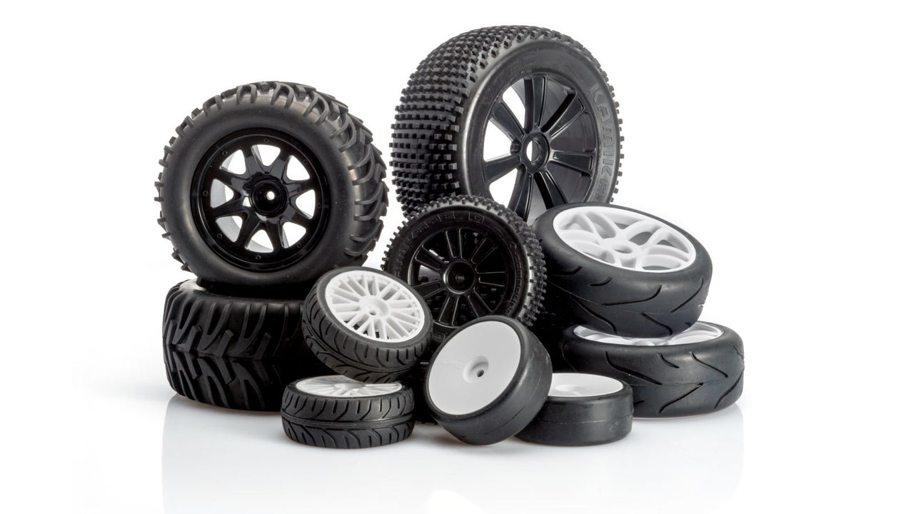 65550J - LRP VTEC Kamikaze 10 Komplettrad hinten - 1/10 Buggy J-Compound