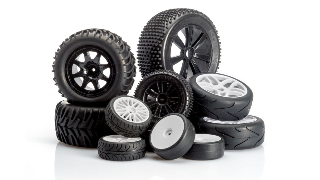 65552J - LRP VTEC Kamikaze 10 4WD vorne Komplettrad- 1/10 Buggy J-Compound